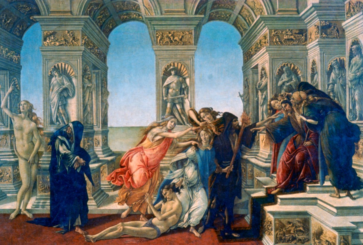 Calumny of Apelles, 1497-1498 by Sandro Botticelli