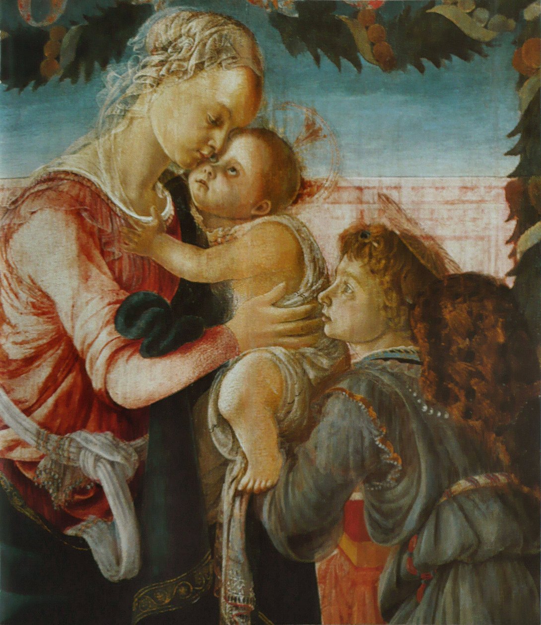 Madonna and Child with an Angel by Sandro Botticelli