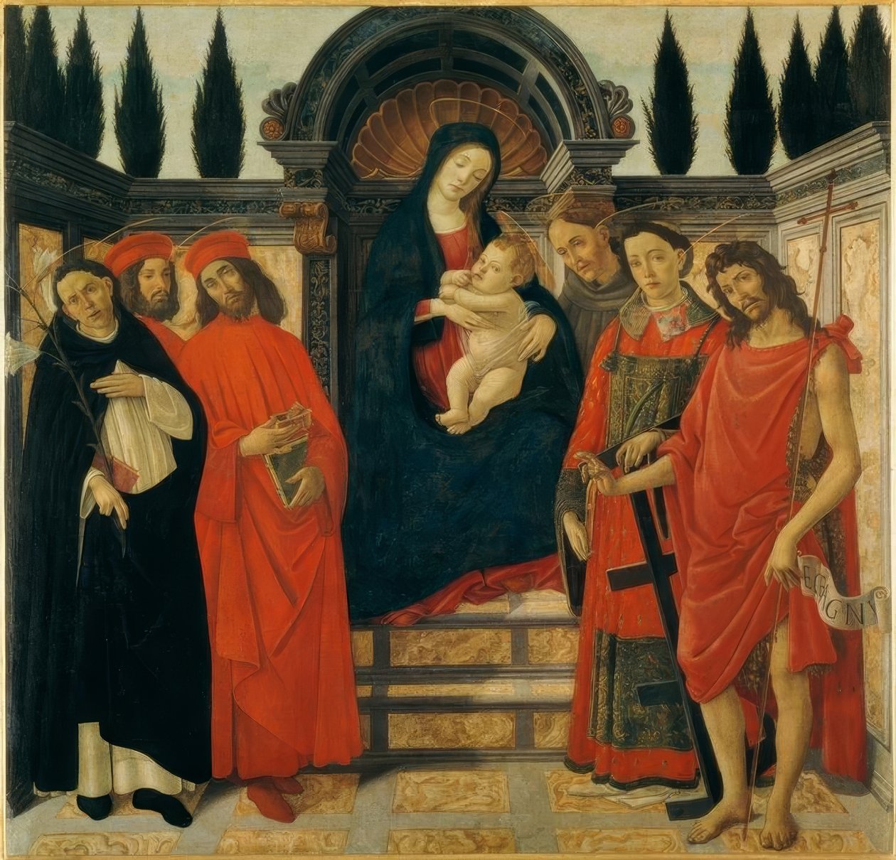 Mary with Child and Saints by Sandro Botticelli
