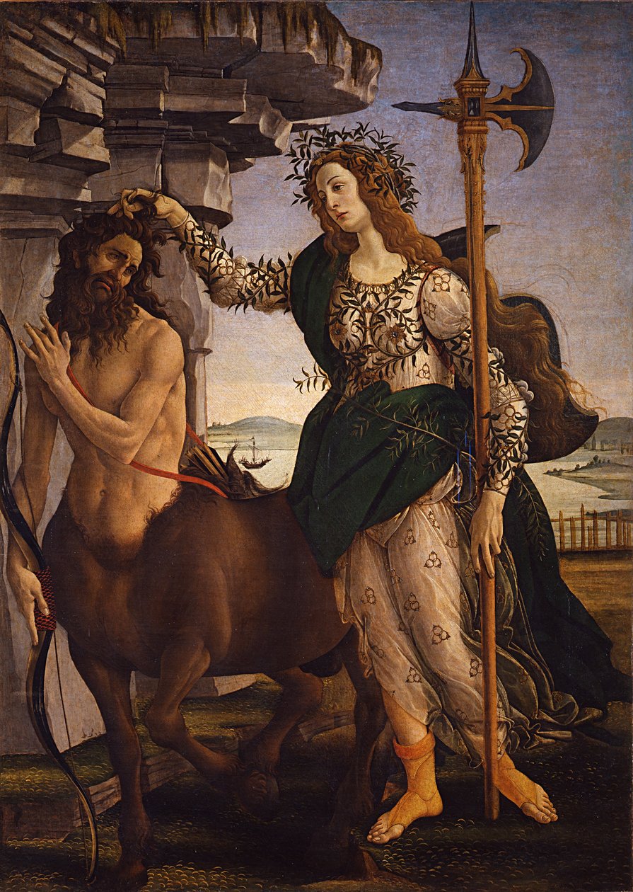 Pallas Athena and the Centaur by Sandro Botticelli
