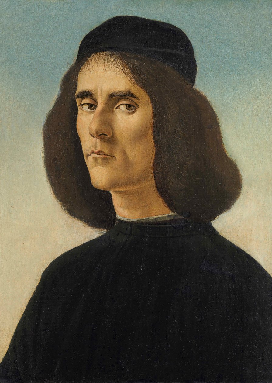 Portrait of Michael Tarchaniota Marullus by Sandro Botticelli