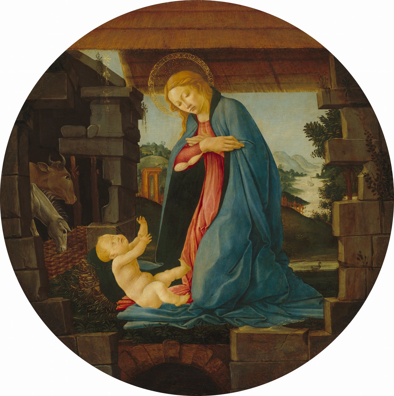 The Virgin Adoring the Child, 1480-1490 by Sandro Botticelli