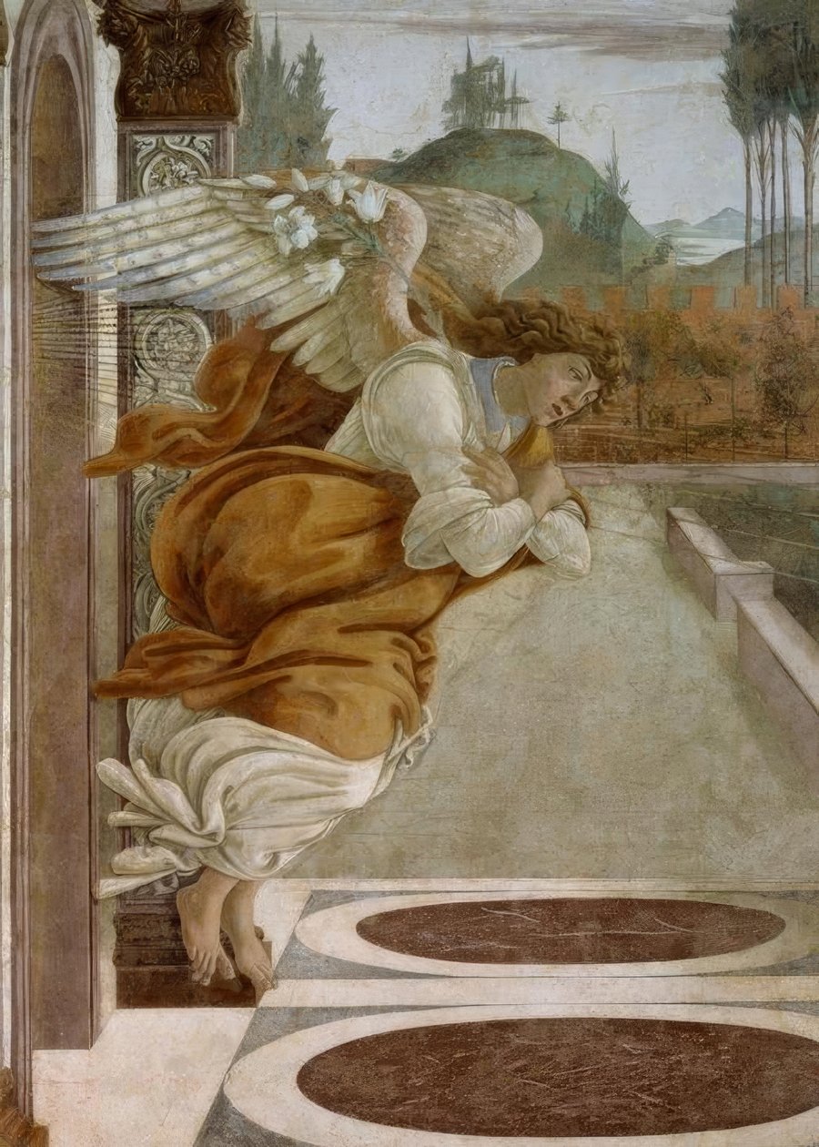 Annunciation by S. Martino by Sandro Botticelli