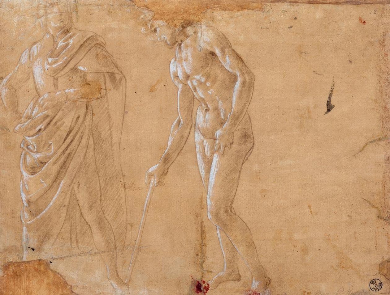 Two Figure Studies by Sandro Botticelli