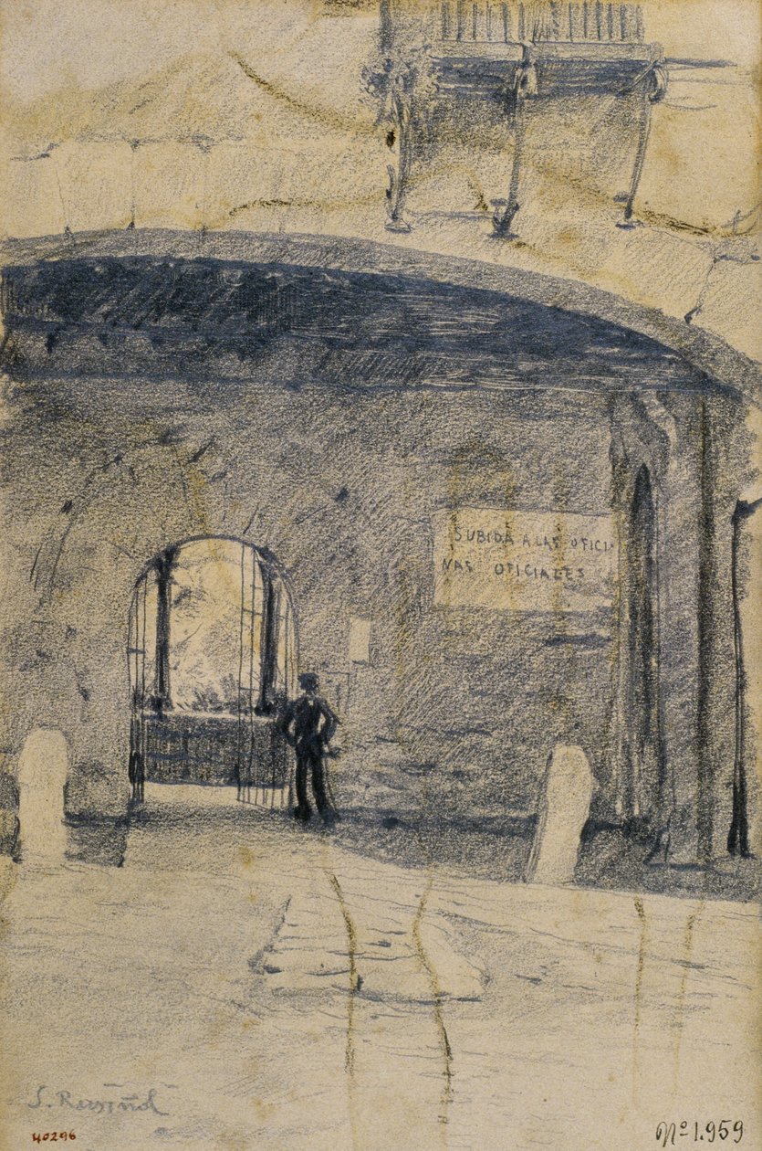 Gateway Arch and Wall, Granada by Santiago Rusiñol