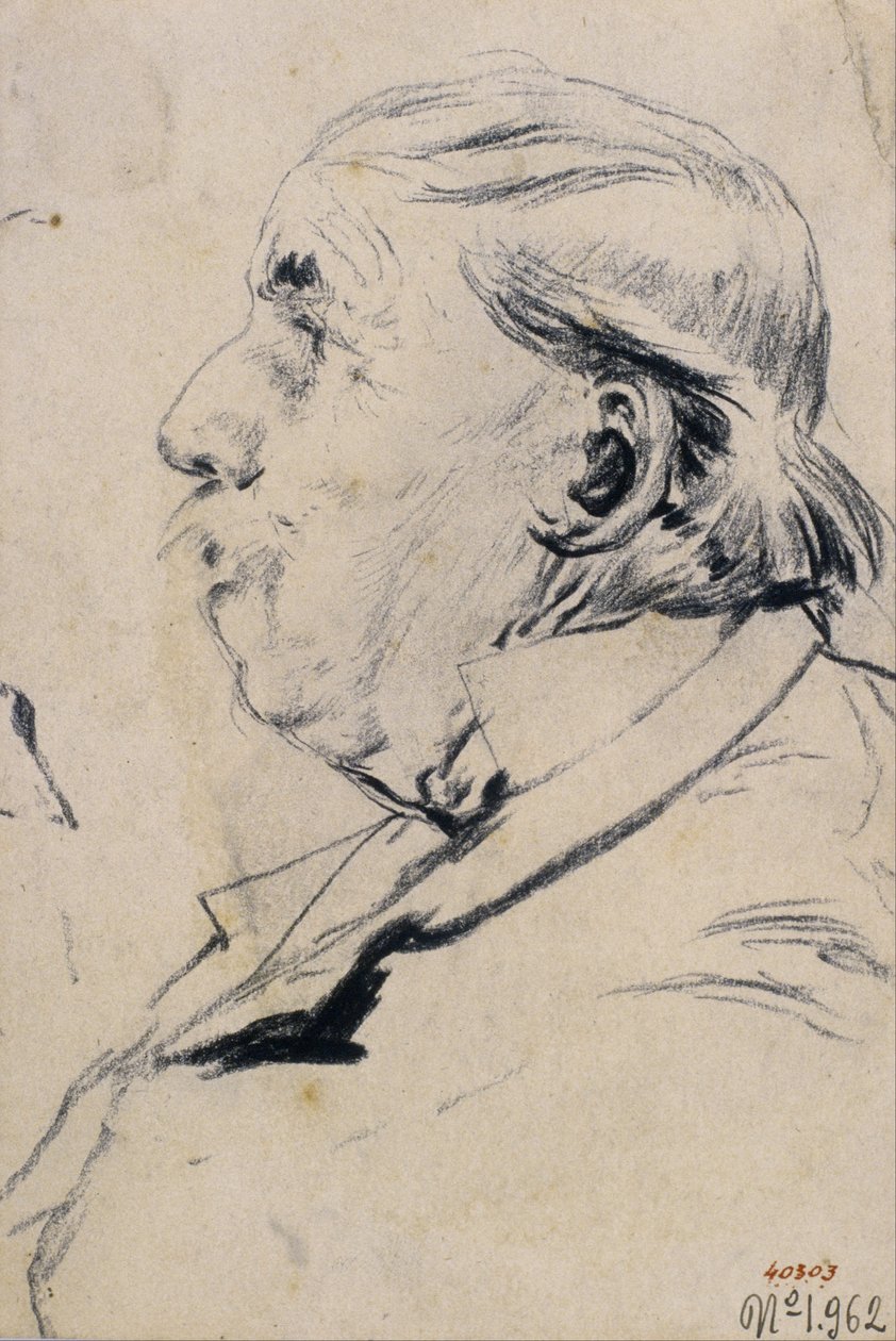 Head of an Old Man by Santiago Rusiñol