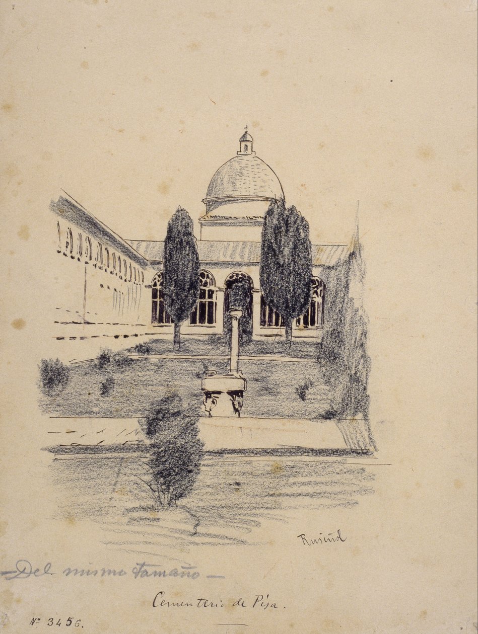 Pisa Cemetery by Santiago Rusiñol