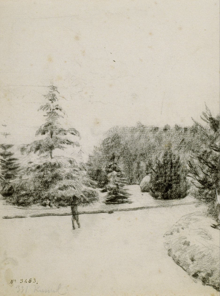 Study of a Garden by Santiago Rusiñol