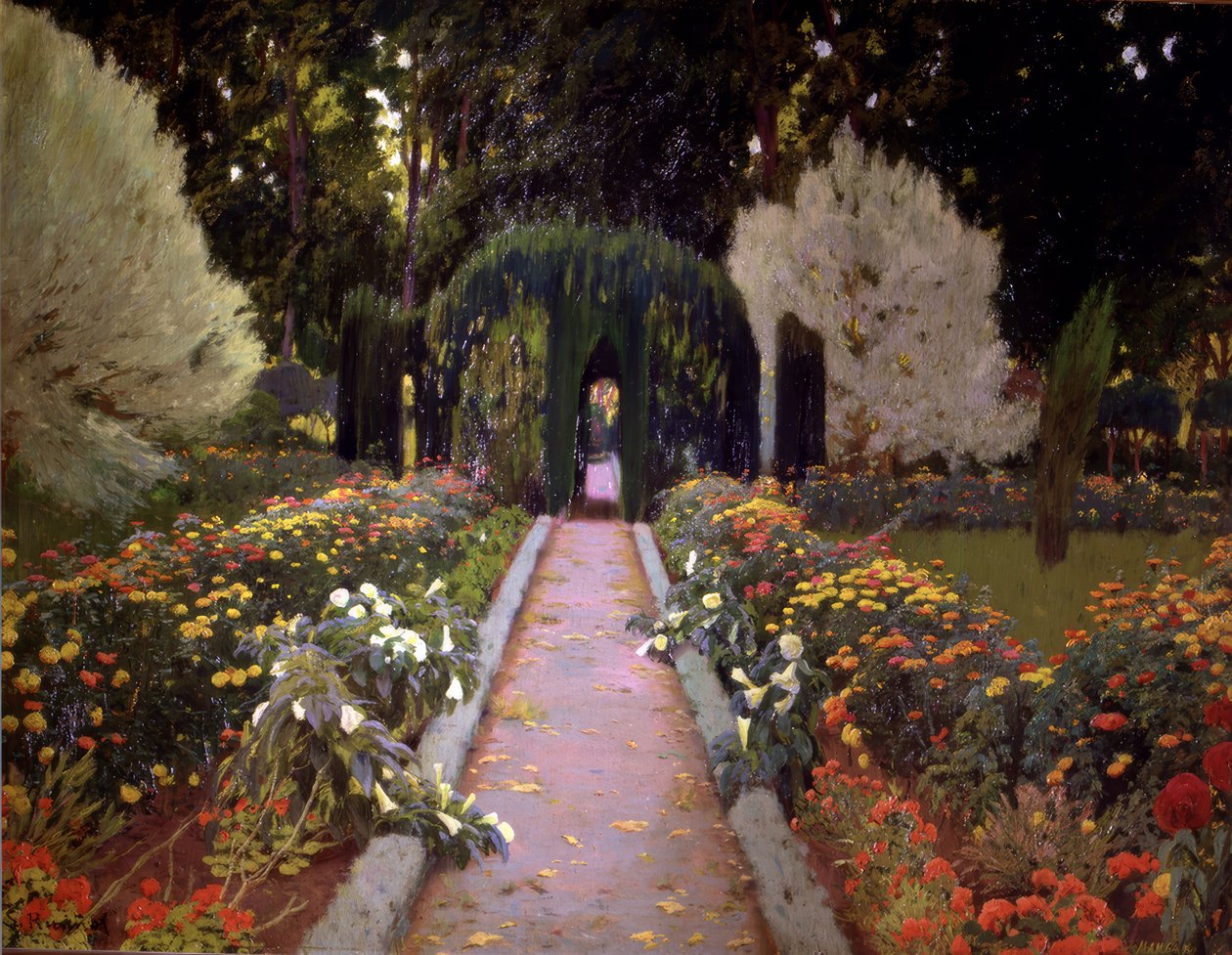 Gardens of Aranjuez (The Arbour) by Santiago Rusiñol