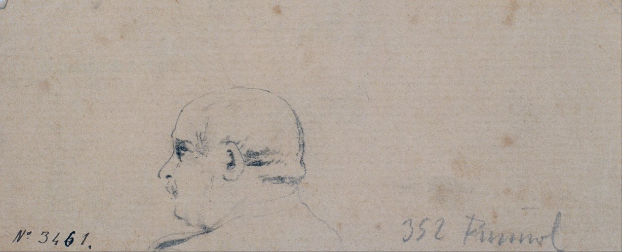 Study of a Male Head by Santiago Rusiñol