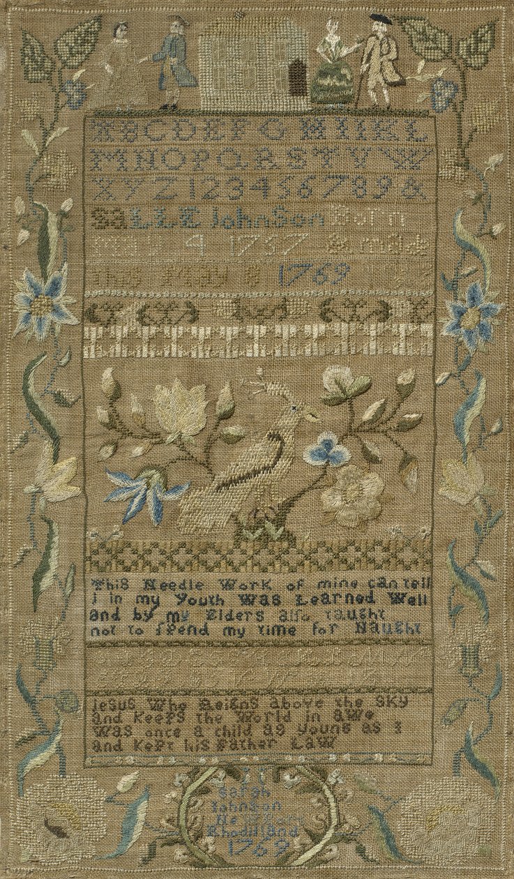 Sampler, 1769 by Sarah Johnson