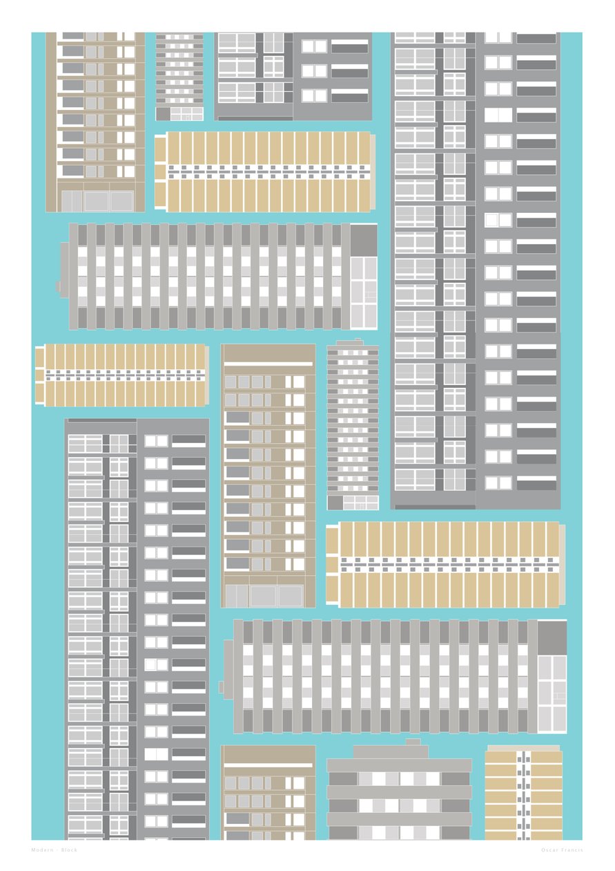 Modern Block, 2014 by Sarah Evans