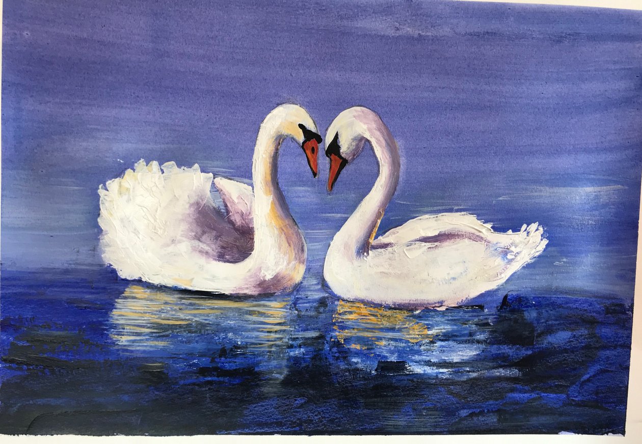 Swans by Sarah Thompson Engels