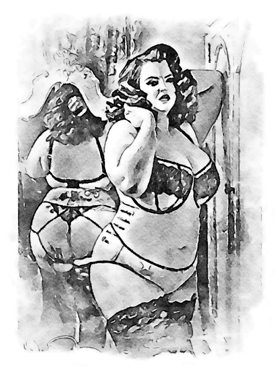 Model with Beautiful Curves by SaskiaBJ