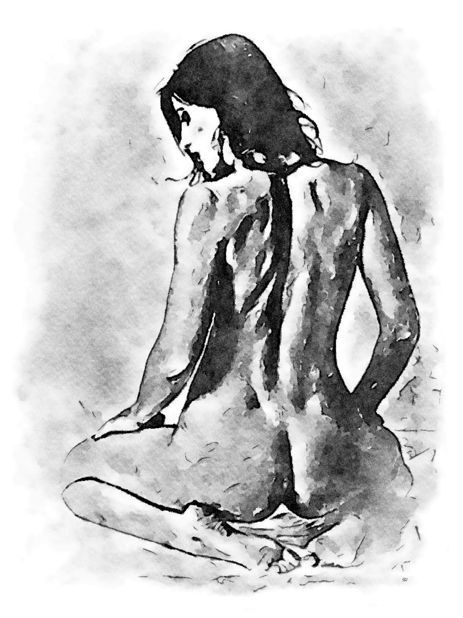Beautiful Woman on Knees by SaskiaBJ
