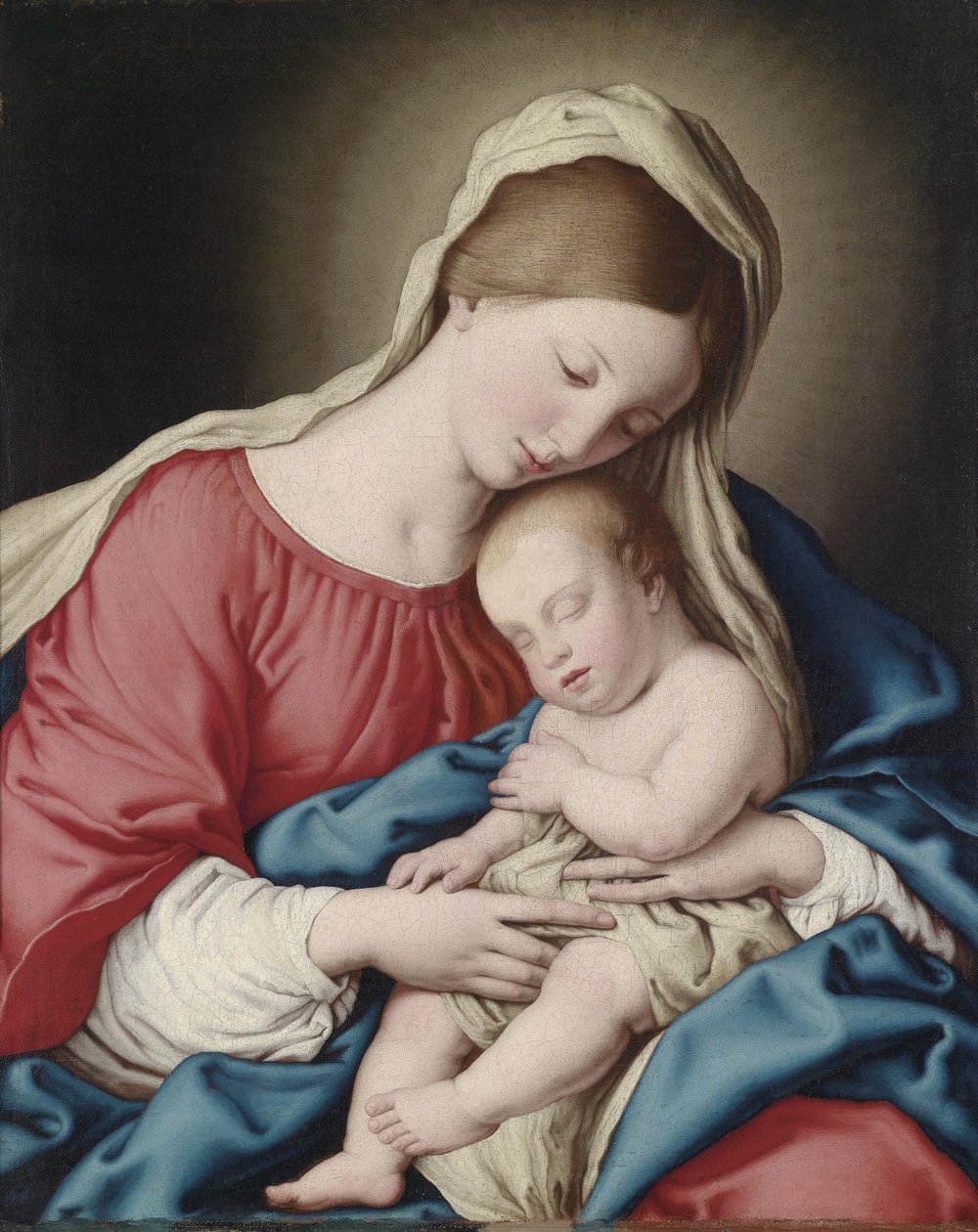 Virgin with Sleeping Child by Sassoferrato