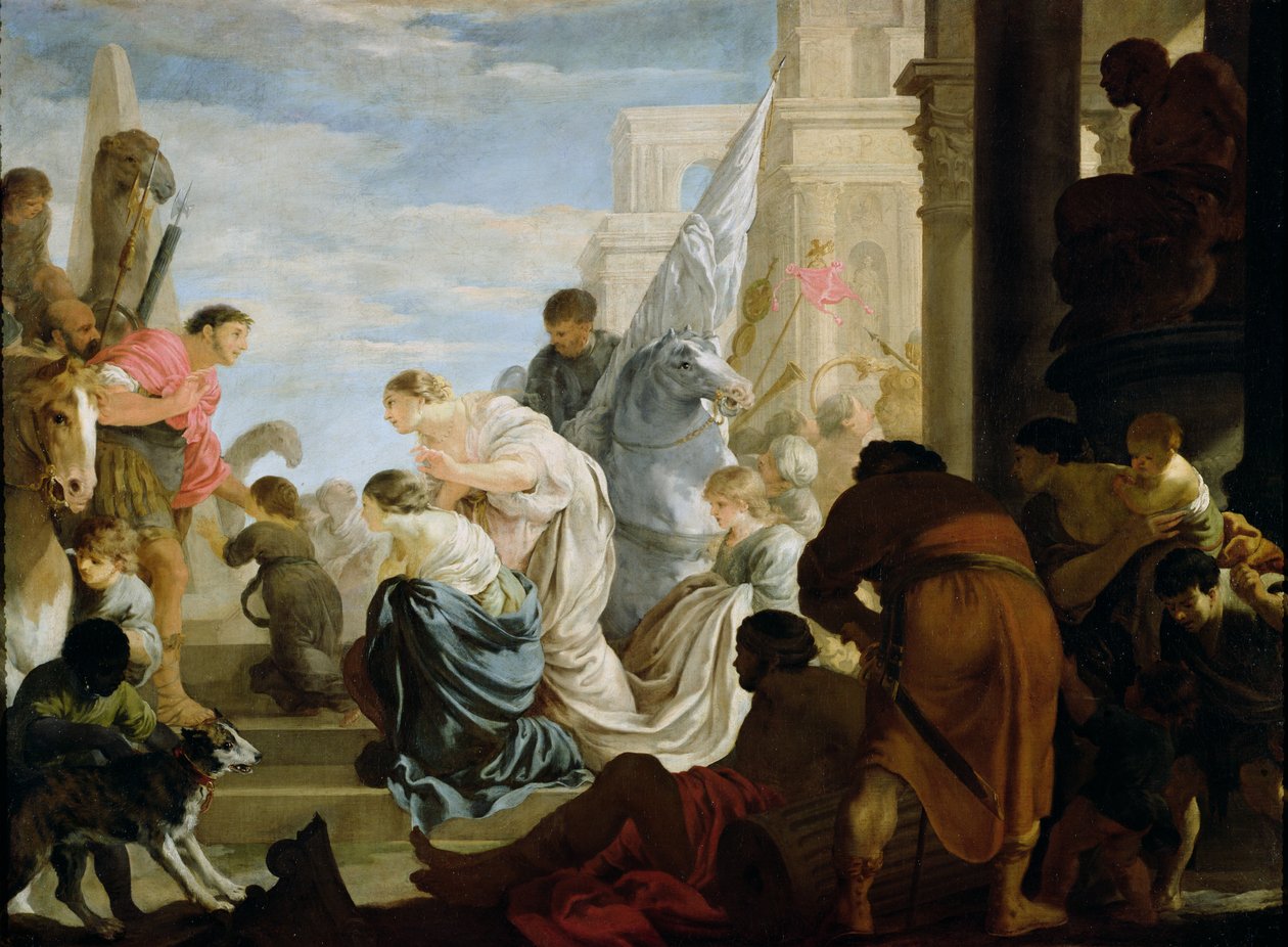 The Meeting of Anthony and Cleopatra, c.1645 by Sébastien Bourdon