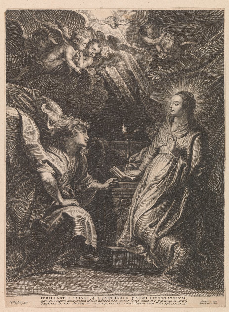 Annunciation by Schelte Adamsz. Bolswert