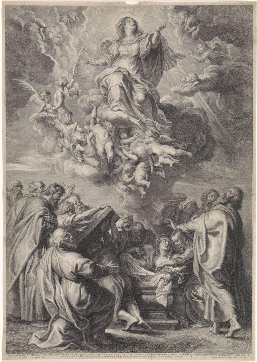 Ascension of Mary with Apostles by Schelte Adamsz. Bolswert