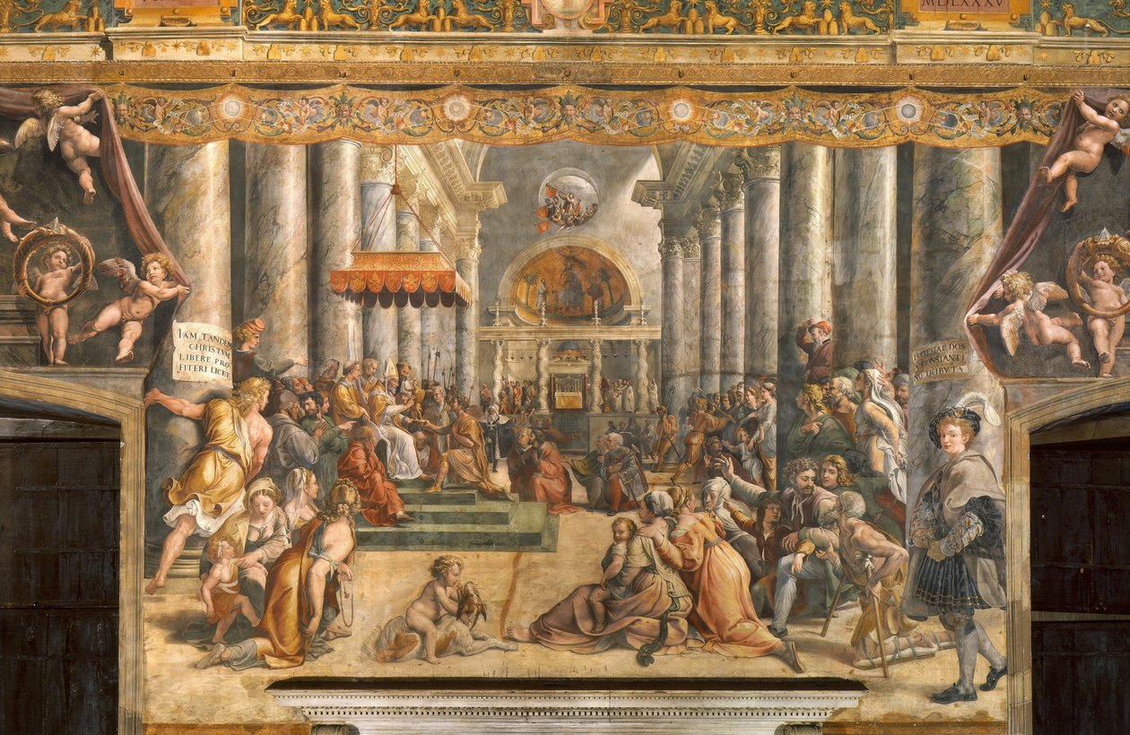 The Donation of Rome by School of Raphael