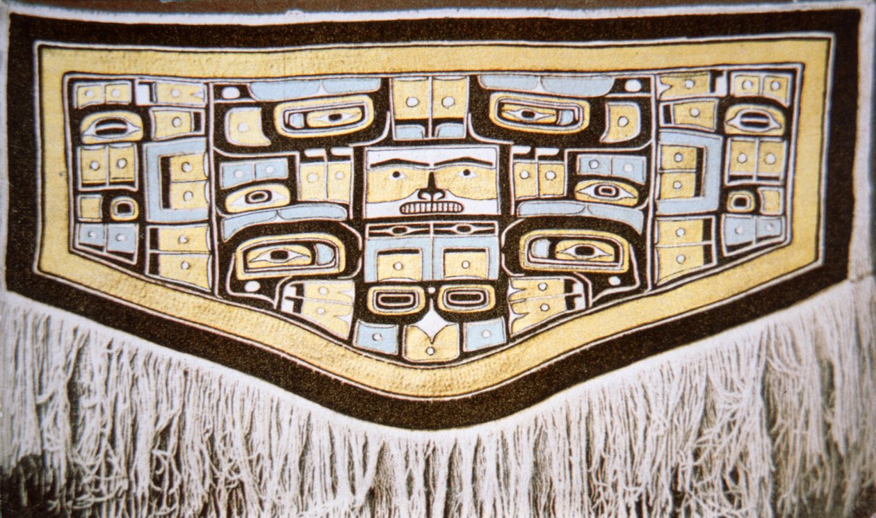 Chilkat Blanket, Tlingit Tribe by School American