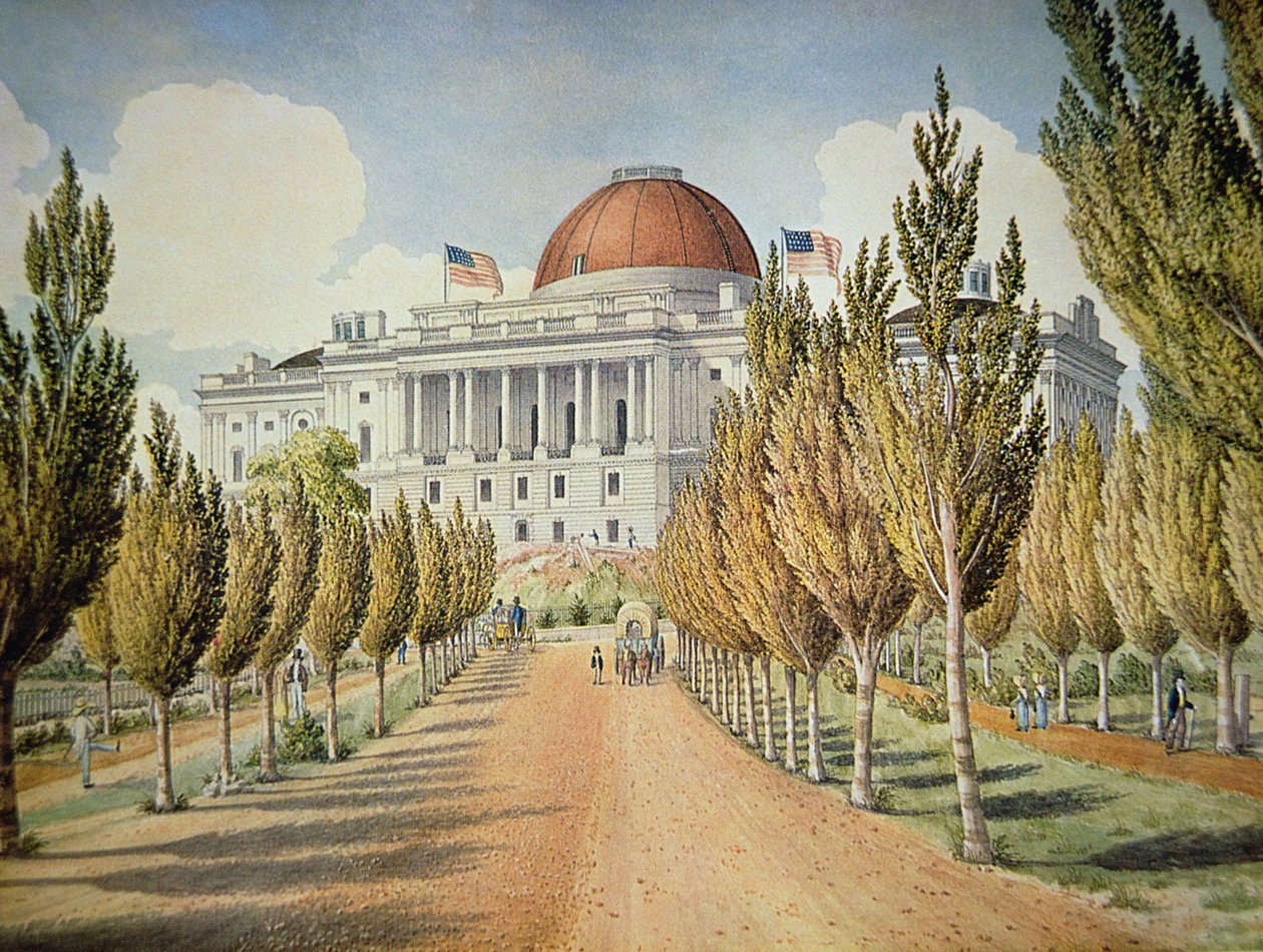 View of the Capitol by School American