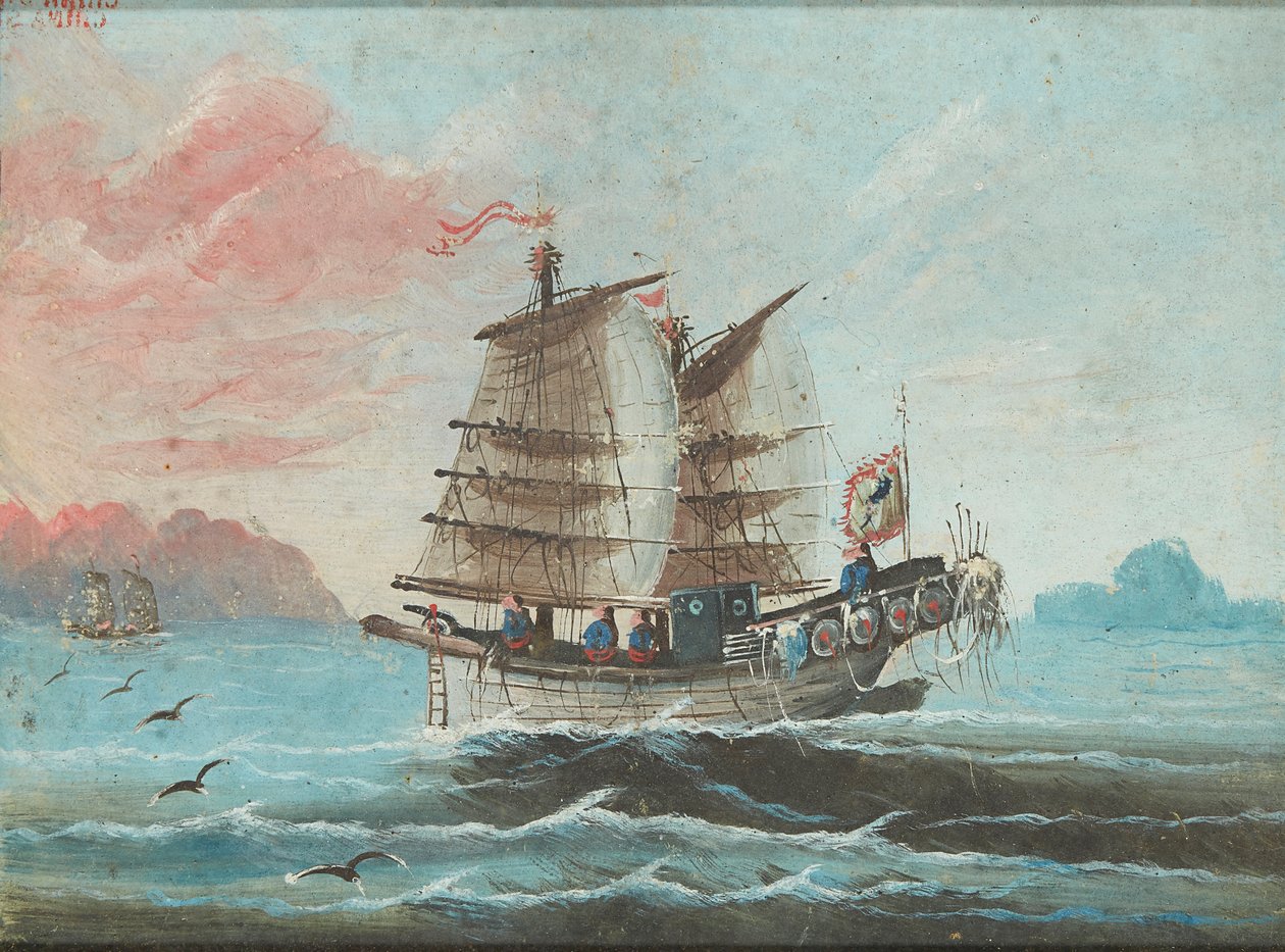 A Junk at Sea by School Chinese