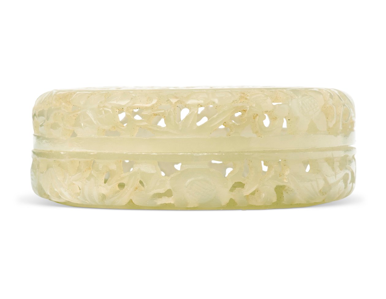 Reticulated Two-Part Circular Parfumier (White Jade) by School Chinese