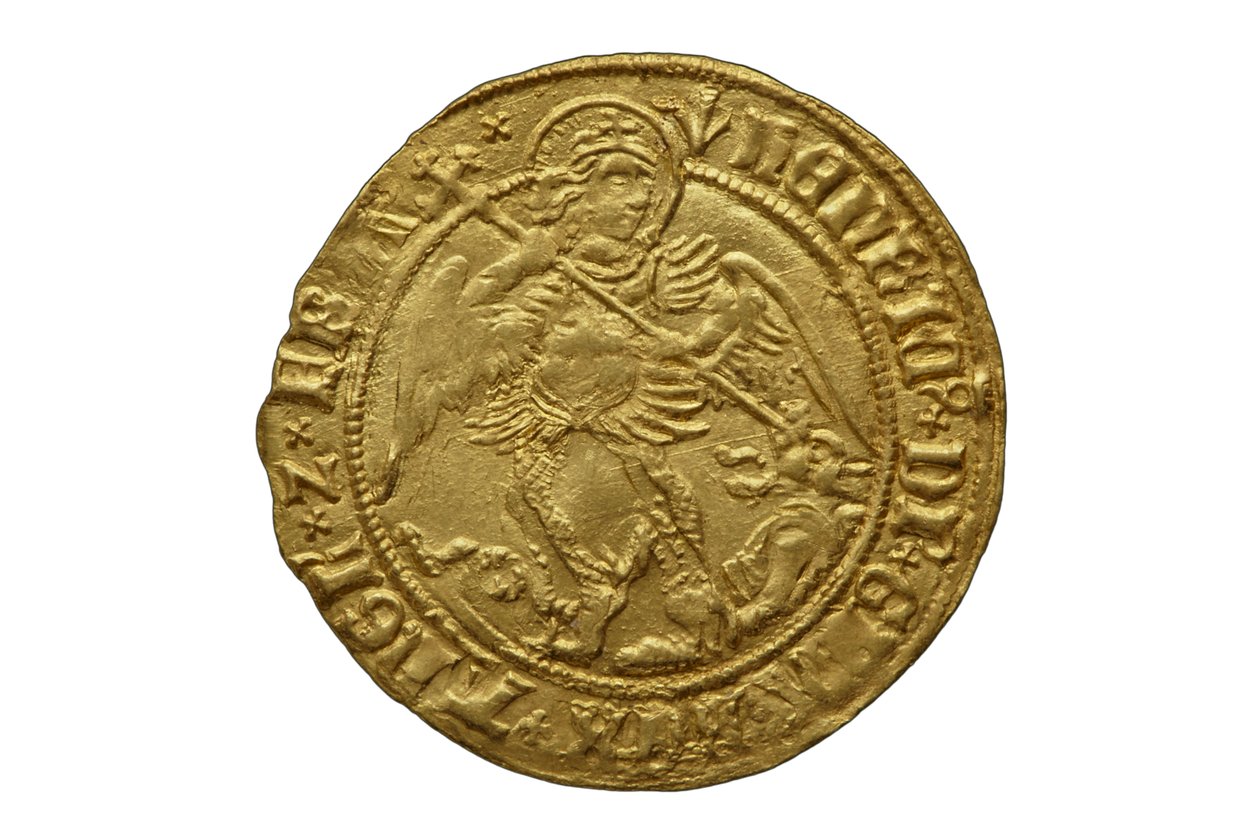 Tudor coin from the Asthall Hoard by School English