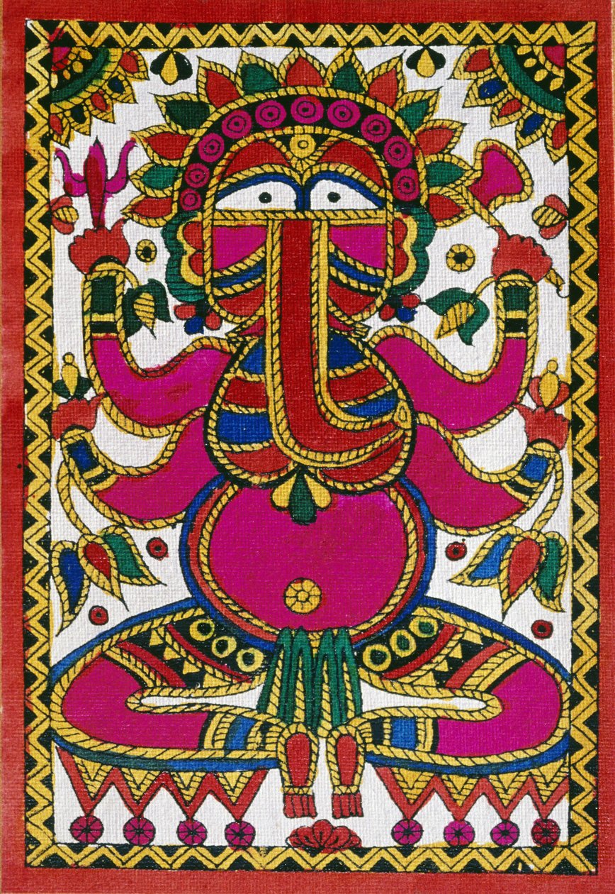 Elephant Headed God Ganesh by School Indian