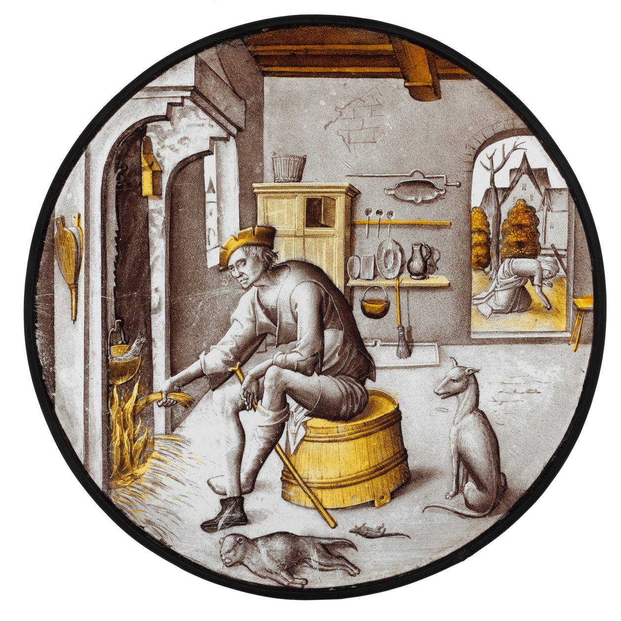 Carefree in Poverty by School Netherlandish