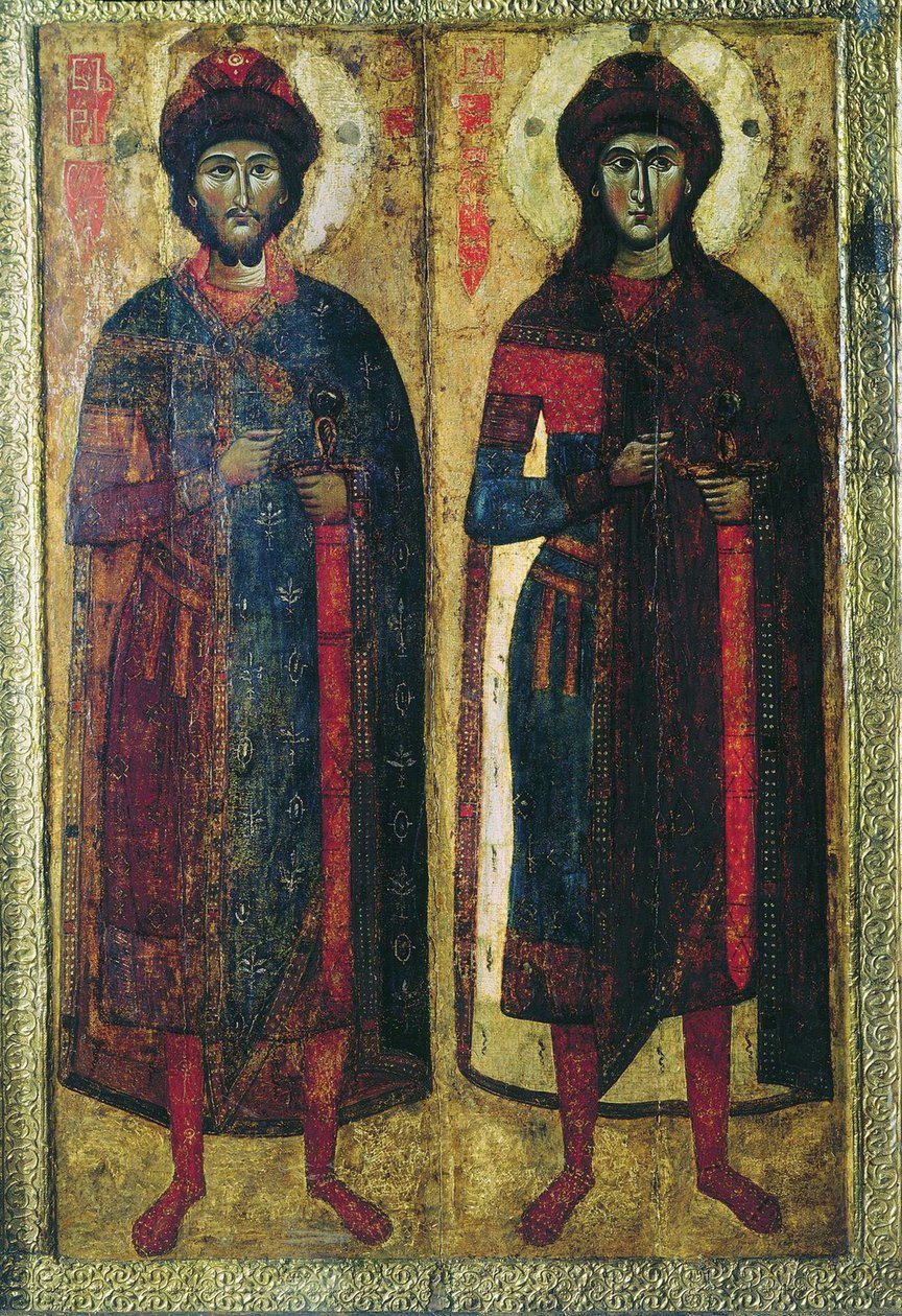Saints Boris and Gleb by School Russian