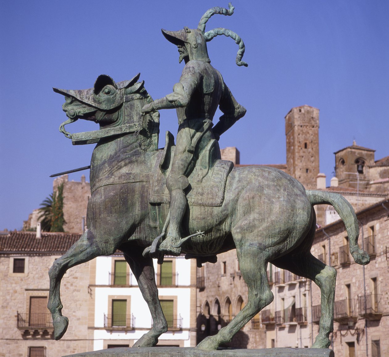Equestrian Statue of Francisco Pizarro by School Spanish
