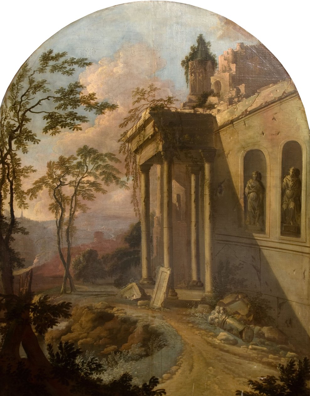 Landscape With Ruin by School of Jacques Rousseau