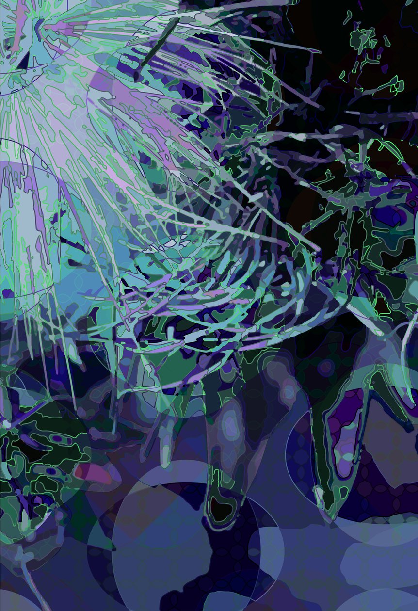 Artichoke Abstract Vertical 4 by Scott J. Davis