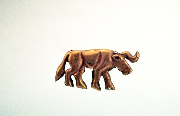 Striding bull, ornament from a funerary canopy, late 3rd millennium BC by Scythian