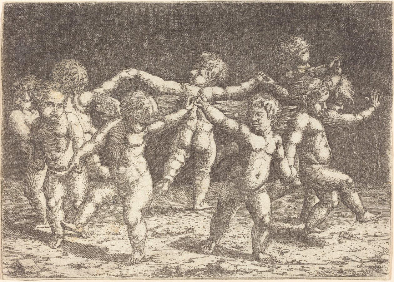 Dance of the Gods of Love by Sebald Beham