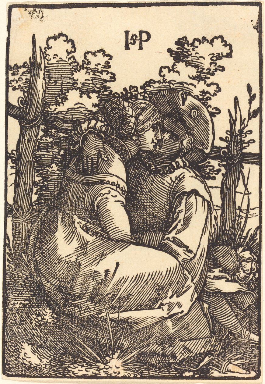 Lovers by a Fence by Sebald Beham