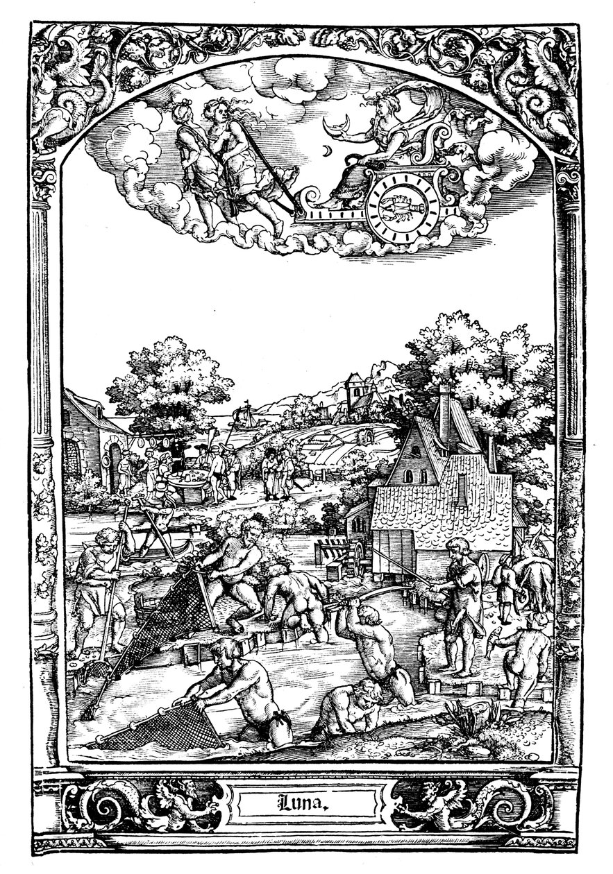 Luna by Sebald Beham
