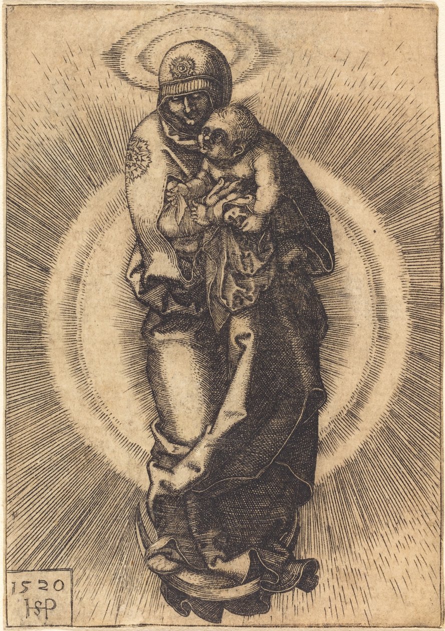 Madonna on the Half Moon by Sebald Beham