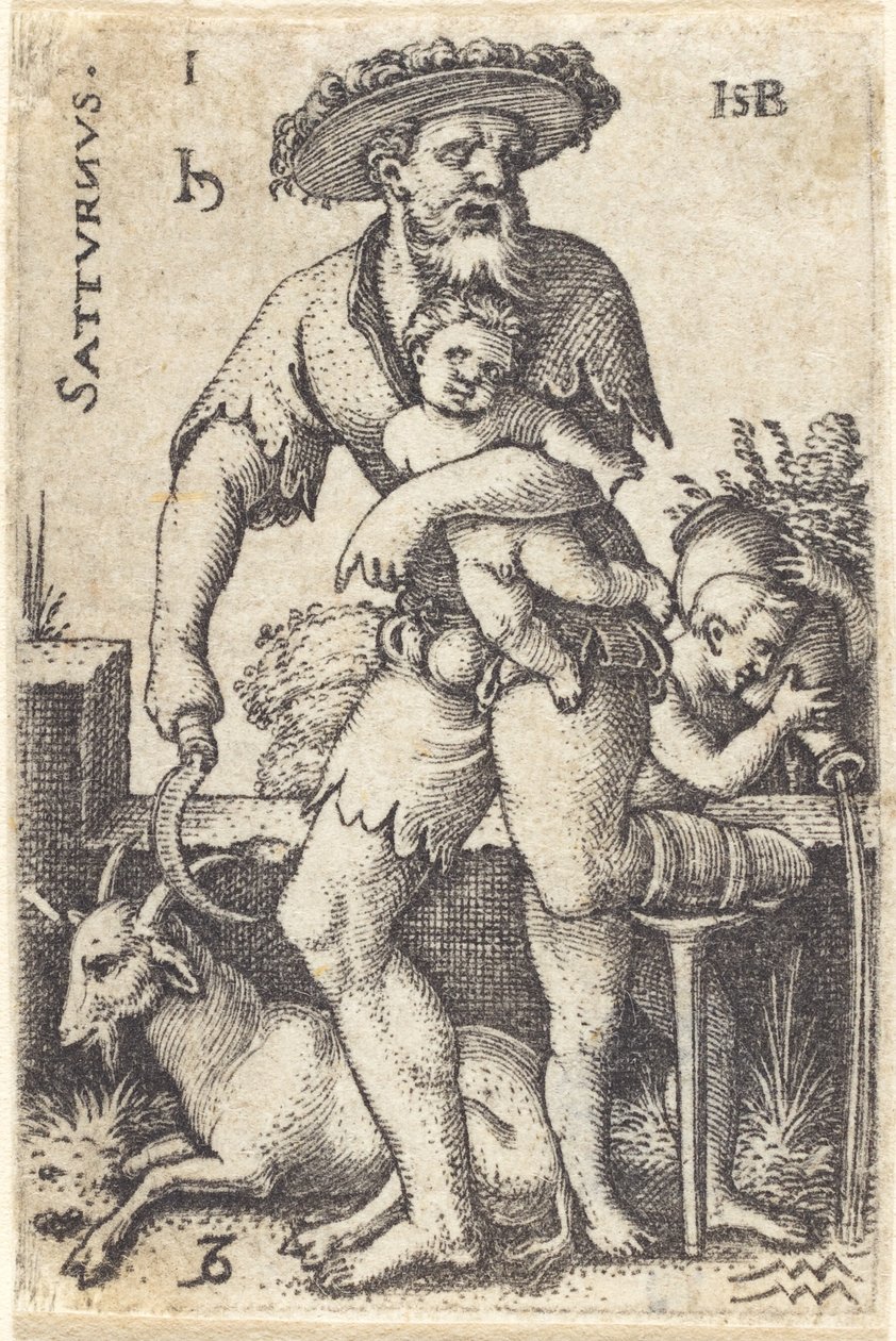 Saturn by Sebald Beham