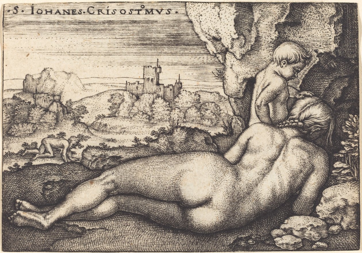 The Penance of Saint John Chrysostom by Sebald Beham
