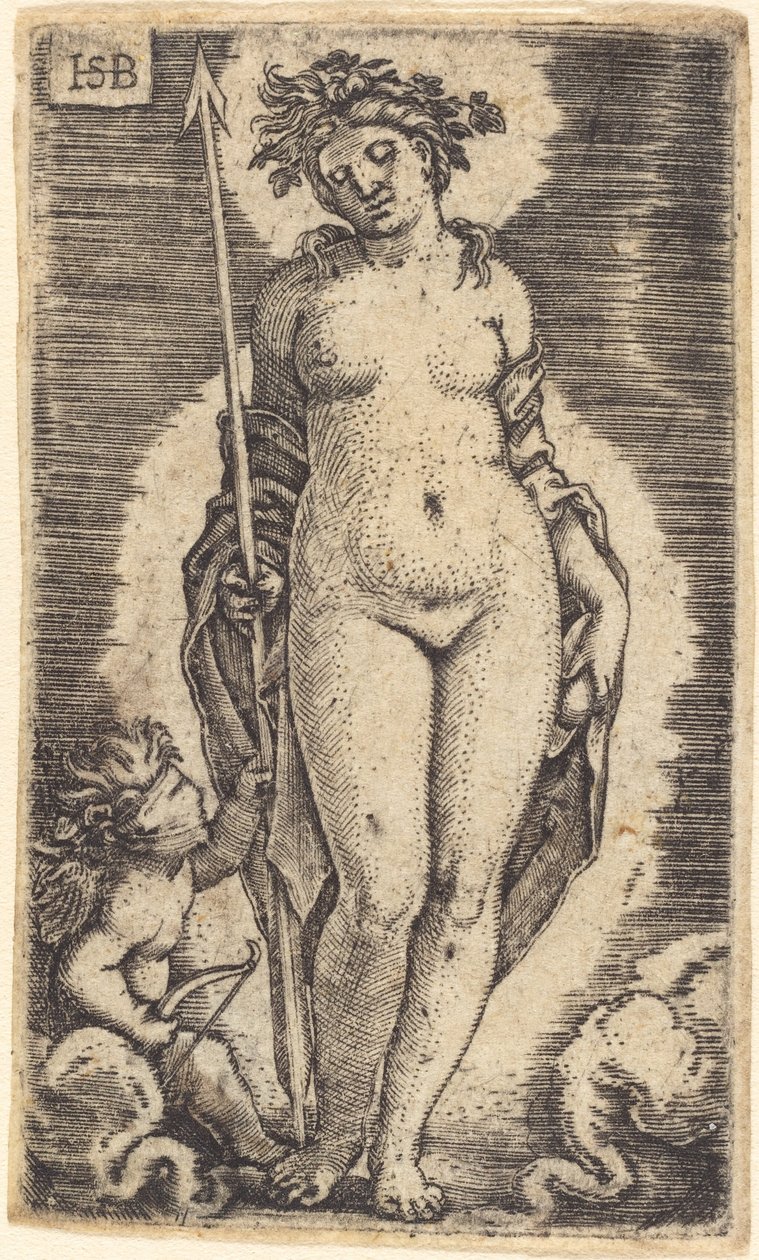 Venus and Cupid by Sebald Beham