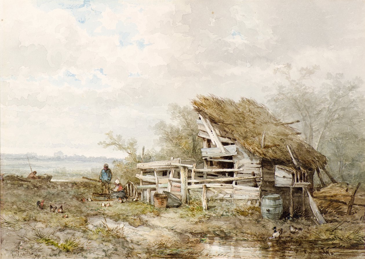 Landscape by Sebastiaan Mattheus Sigismund de Ranitz