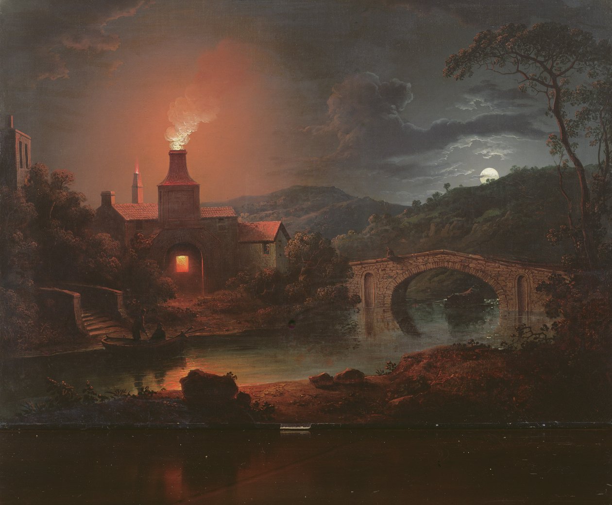 An Ironworks by Moonlight by Sebastian Pether