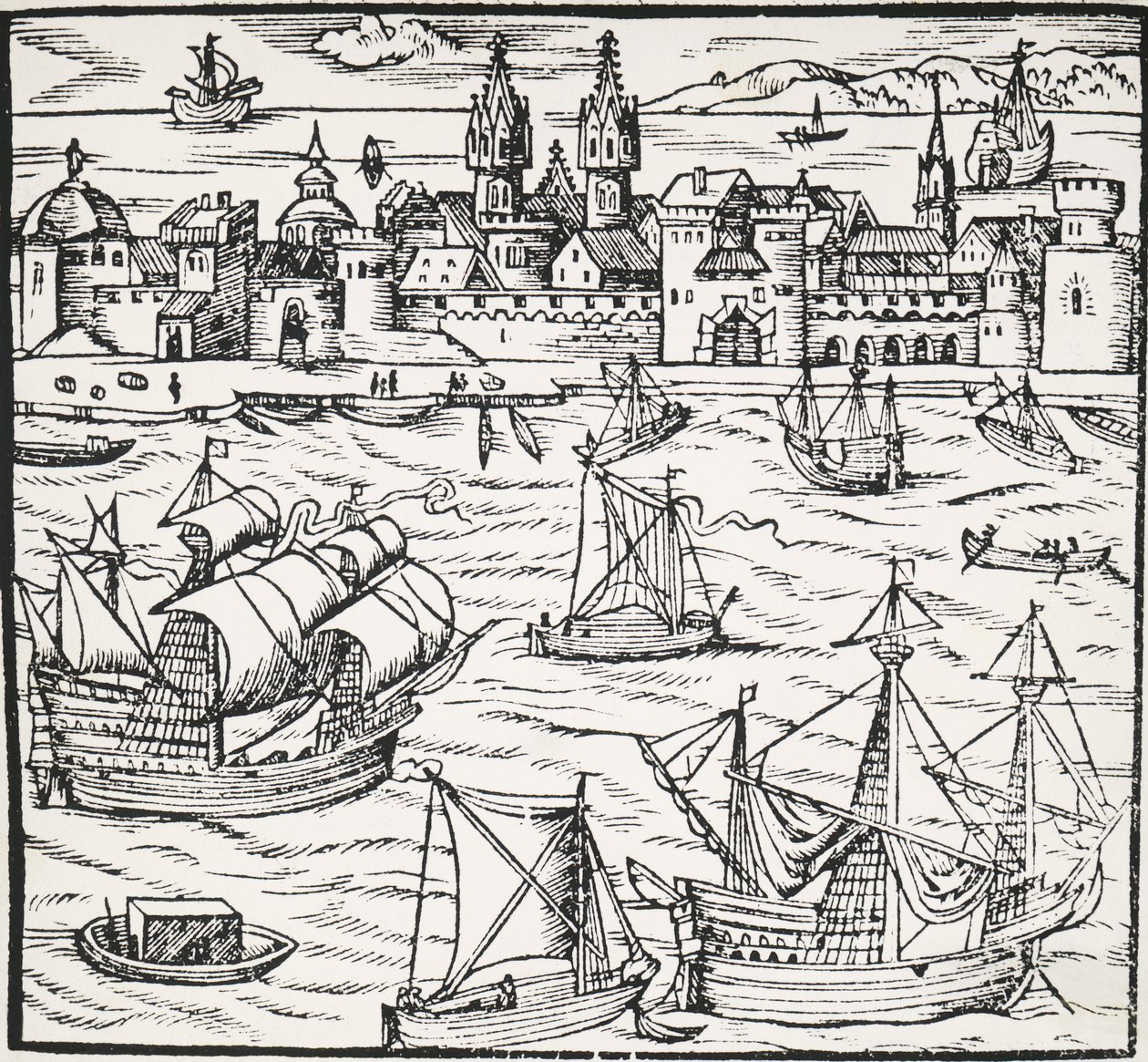 German port by Sebastian Munster
