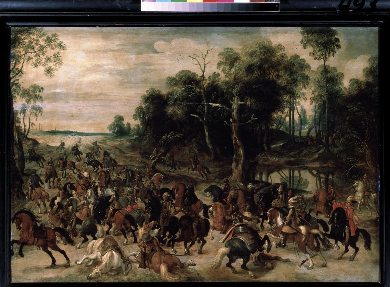 Cavalry Attack, c.1615 by Sebastian Vrancx
