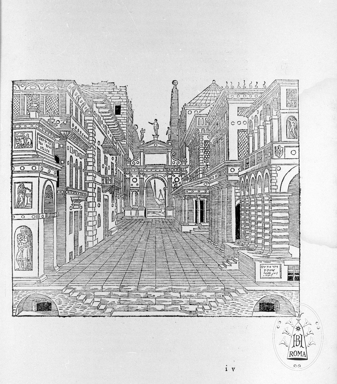 The Second Book of Perspective: Tragic Scene by Sebastiano Serlio