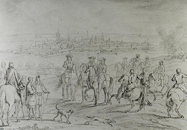 The Siege of Oudenaarde by Sebastien I Le Clerc