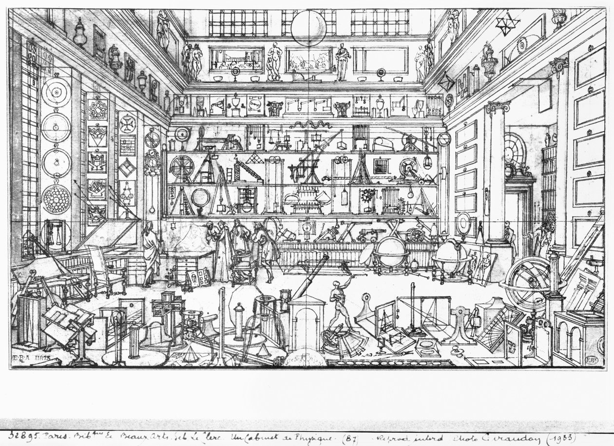 Cabinet of physics by Sebastien I Le Clerc